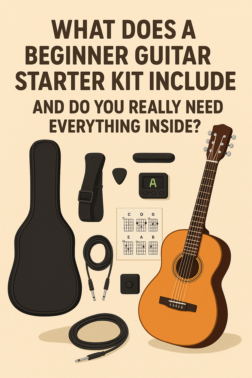 What Does a Beginner Guitar Starter Kit Include and Do You Really Need Everything Inside?
